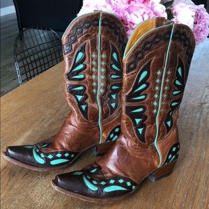 Old Gringo Cowgirl boots with turquoise